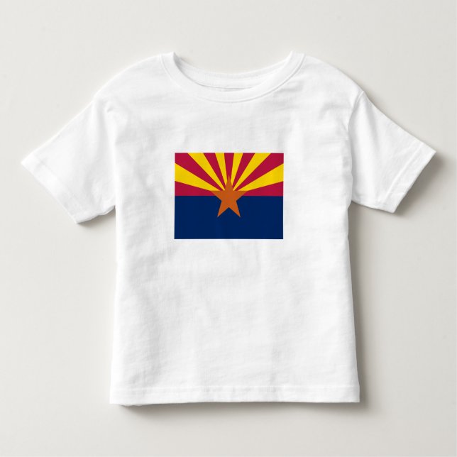 Camiseta Infantil Sinalizador do Estado da arizona (Frente)