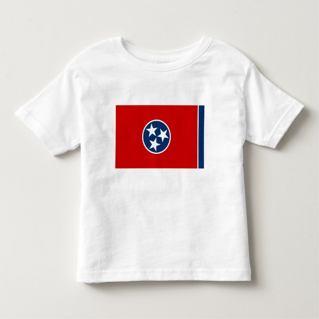 Camiseta Infantil Sinalizador do Estado do Tennessee (Frente)