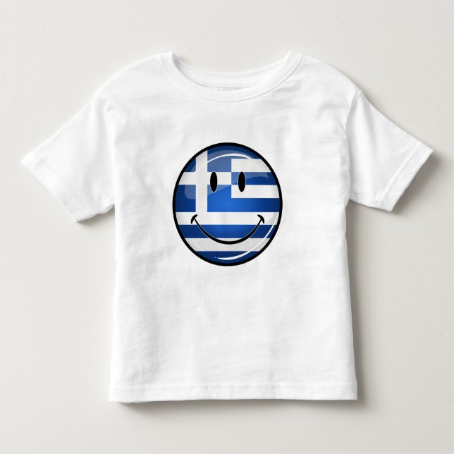Camiseta Infantil Sinalizador Grego Sorridente (Frente)