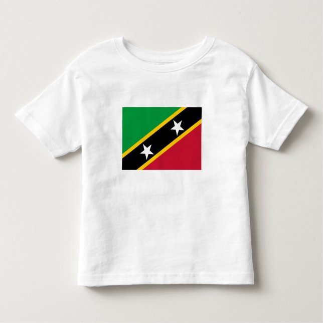 Camiseta Infantil Sinalizador santo Kitts e Nevis (Frente)
