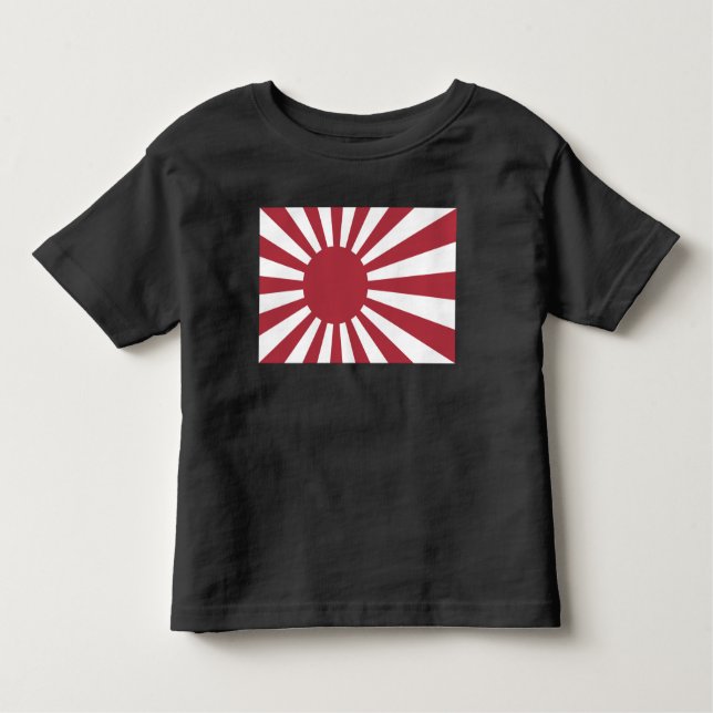 Camiseta Infantil Sinalizador Sun Imperial de Ascensão do Japão, Edo (Frente)