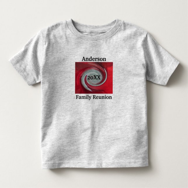 Camiseta Infantil Sindicato da Família Artista Abstrato Swirl Keepsa (Frente)