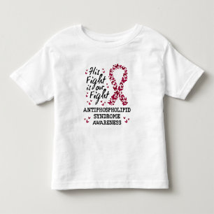 Camiseta Infantil Sindroma de antifosfolípidos Consciência, sua luta