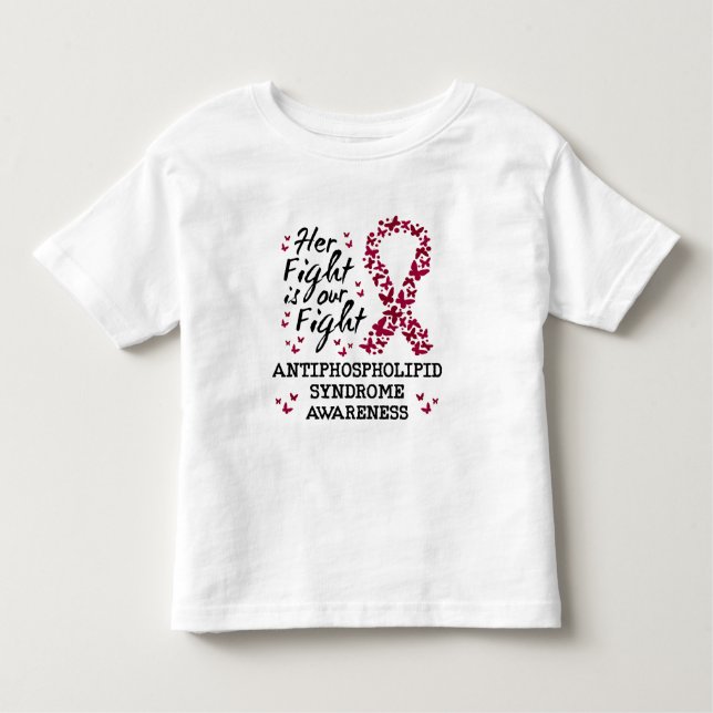 Camiseta Infantil Síndrome antifosfolípide Sensibilização (Frente)