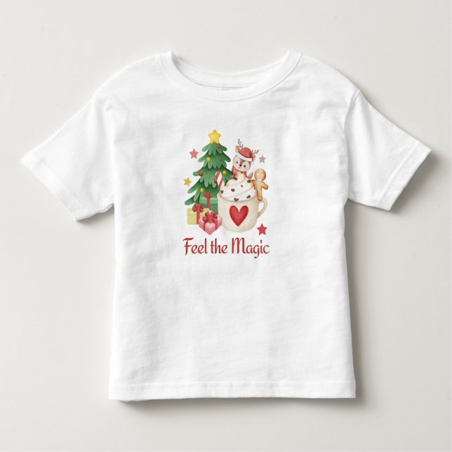 Camiseta Infantil Sinta o Natal Mágico (Frente)
