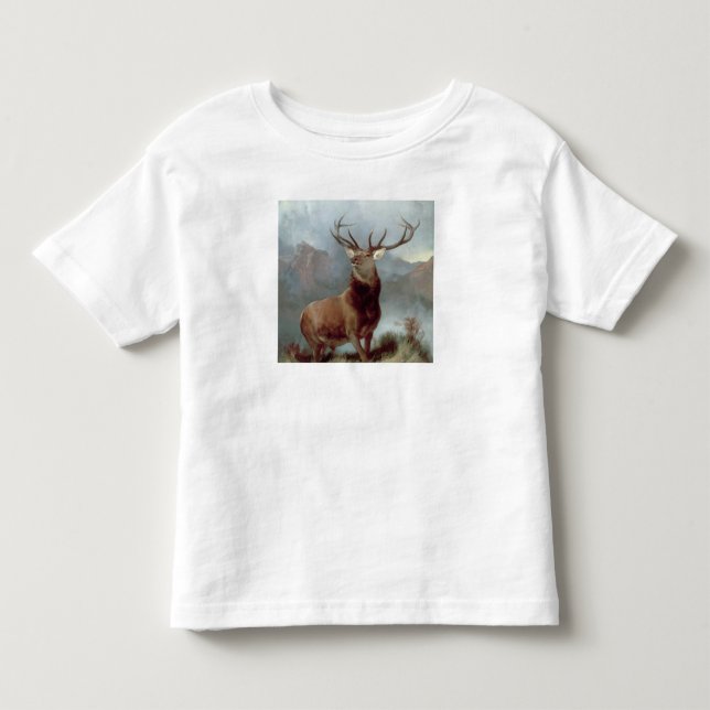 Camiseta Infantil Sir Edwin Landseer | Monarca do Glen, 1851 (Frente)