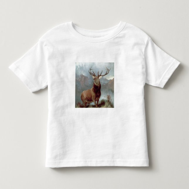 Camiseta Infantil Sir Edwin Landseer | Monarca do Glen, 1851 (Frente)