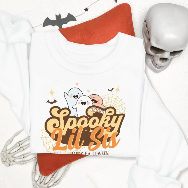 Camiseta Infantil Sis Custom Halloween Family Correspondente à Spook (#matchingfamilycostumes #matchingfamilyoutfits #halloween #family #sister)