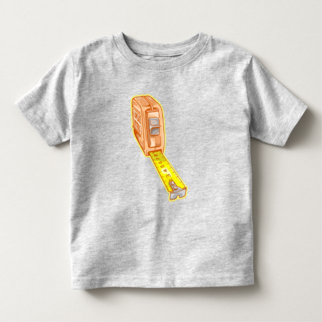 Camiseta Infantil Sistema métrico de medida de fita (Frente)