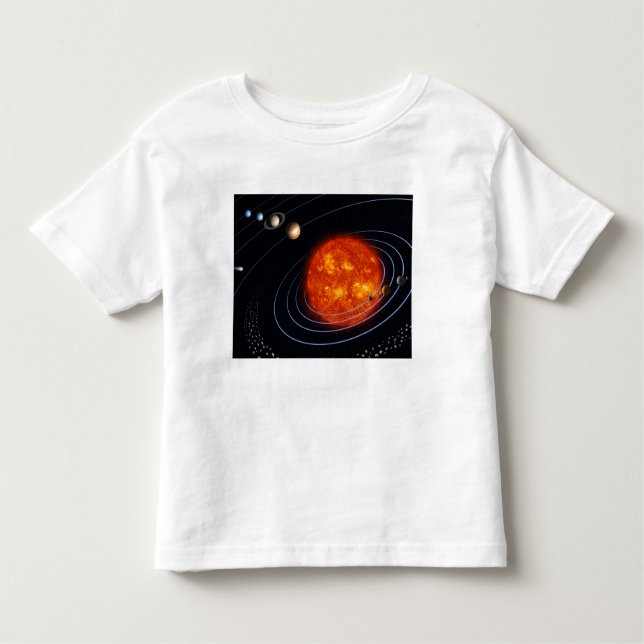 Camiseta Infantil Sistema Solar 8 (Frente)
