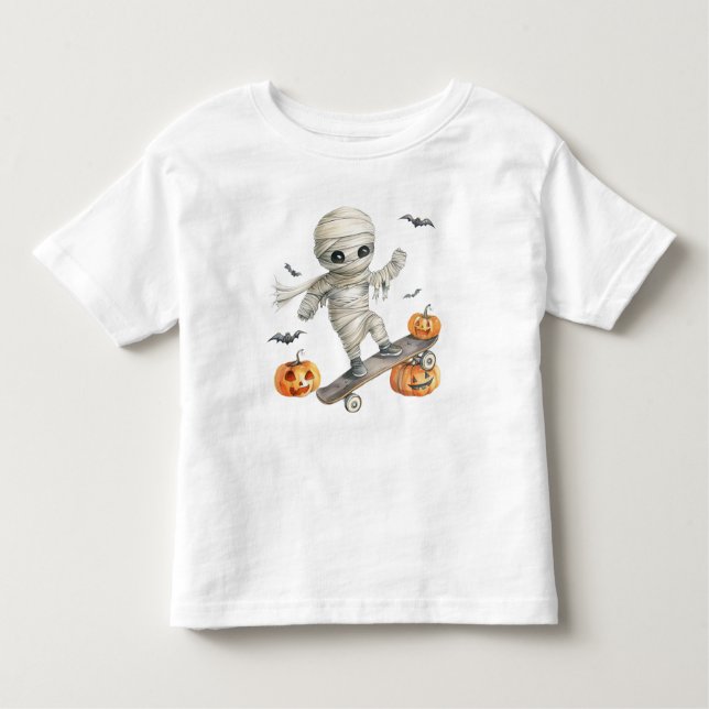 Camiseta Infantil Skate e medo - Mamãe em movimento (Frente)