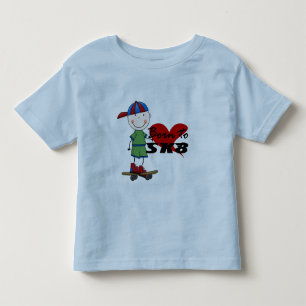 Camiseta Infantil SKATEBOARDING - Garoto no Boné de Baseball