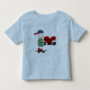 Camiseta Infantil SKATEBOARDING - menino no boné de beisebol