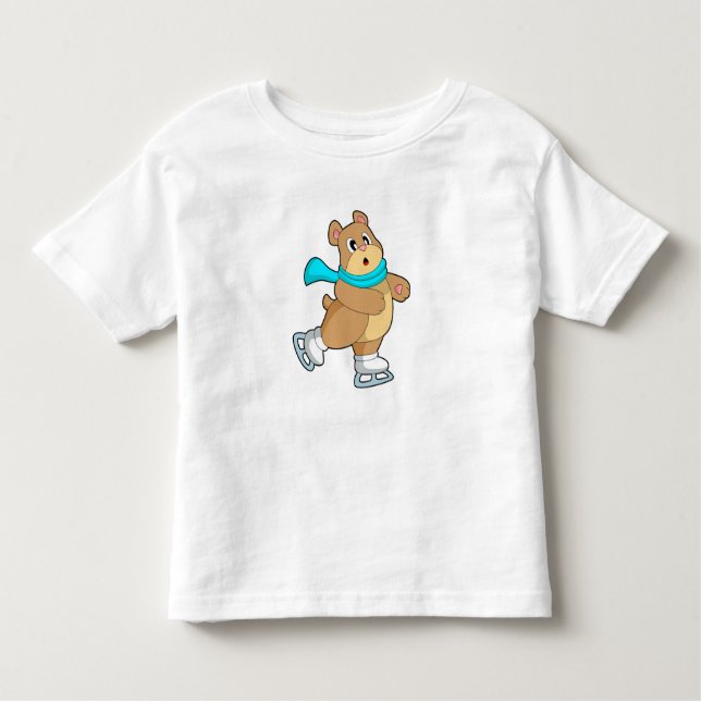 Camiseta Infantil Skates de gelo com gelo (Frente)
