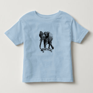 Camiseta Infantil Skates do elefante do bebê com o melhor deles!