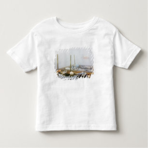 Camiseta Infantil Skiffs e nevoeiro matinal no porto sudoeste,