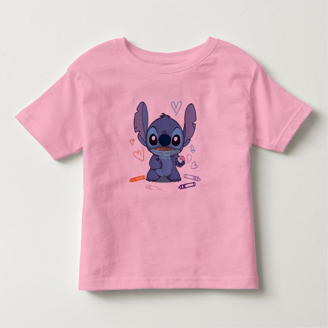 Camiseta Infantil Skitch de Cartoon Bonito (Frente)