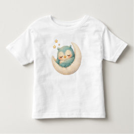 Camiseta Infantil Sleepy Owl on the Moon 