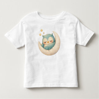 Camiseta Infantil Sleepy Owl on the Moon 