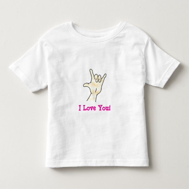 Camiseta Infantil SLGreetings - eu te amo! T-shirt (Frente)