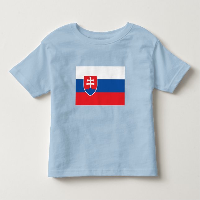 Camiseta Infantil Slovakia Flag (Frente)