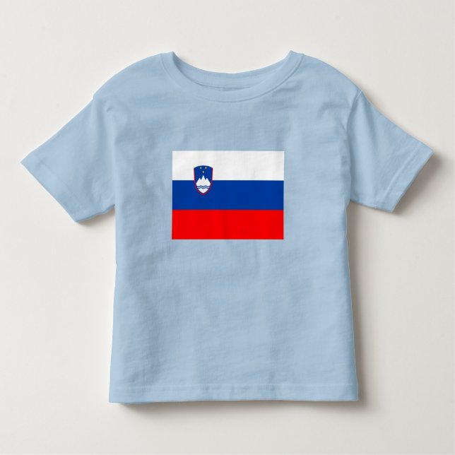 Camiseta Infantil Slovenia Flag (Frente)