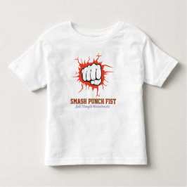 Camiseta Infantil Smash Punch Fist – Bold Strength Motivation Art