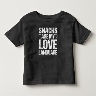 Camiseta Infantil Snacks São Minha Língua De Amor, Lanches