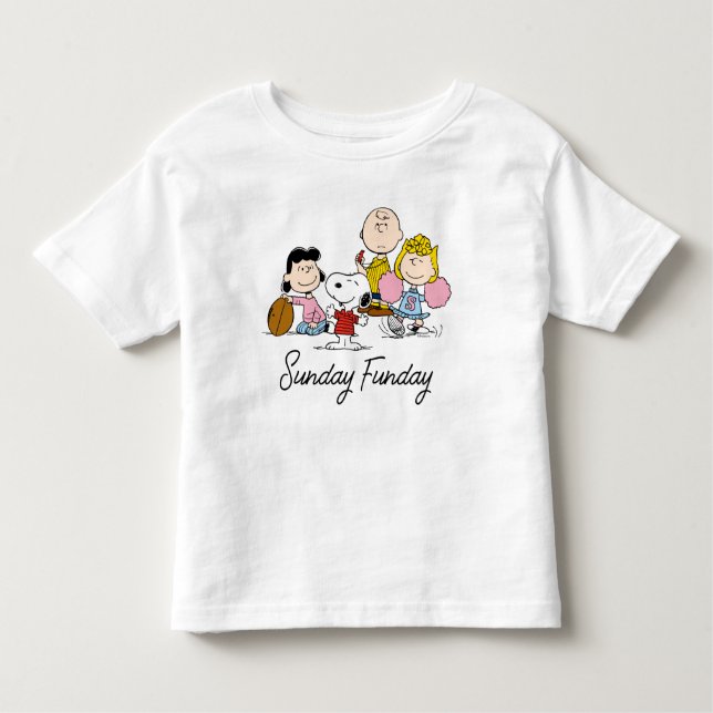 Camiseta Infantil Snoopy e Gang Play Futebol (Frente)