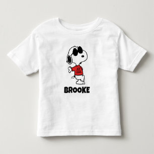 Camiseta Infantil Snoopy "Joe Cool" em Pé