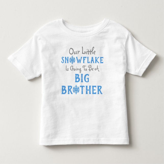 Camiseta Infantil Snowflake Big Brother (Frente)