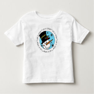 Camiseta Infantil Snowman Deixe-o nevar