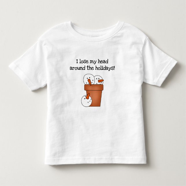 Camiseta Infantil Snowman Humor T-shirts e presentes (Frente)