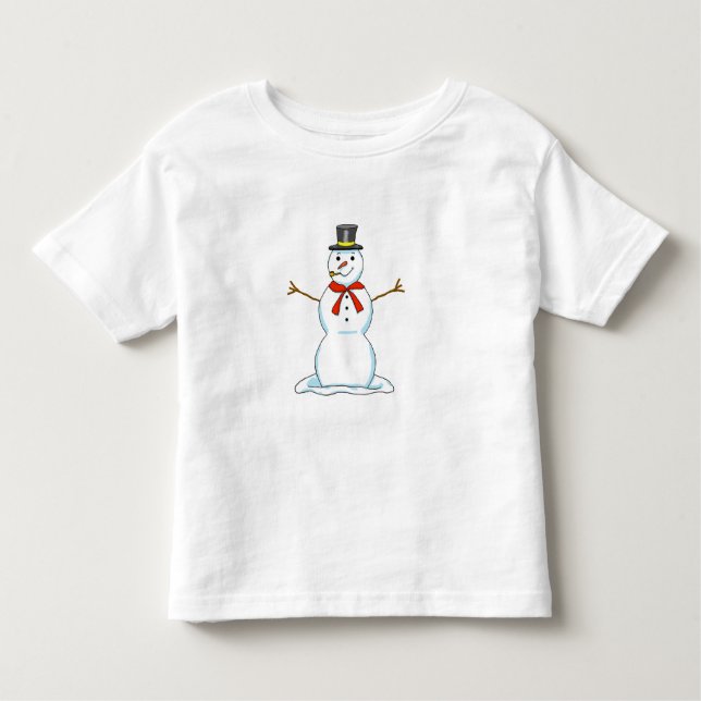 Camiseta Infantil Snowman Toddler T-Shirt (Frente)