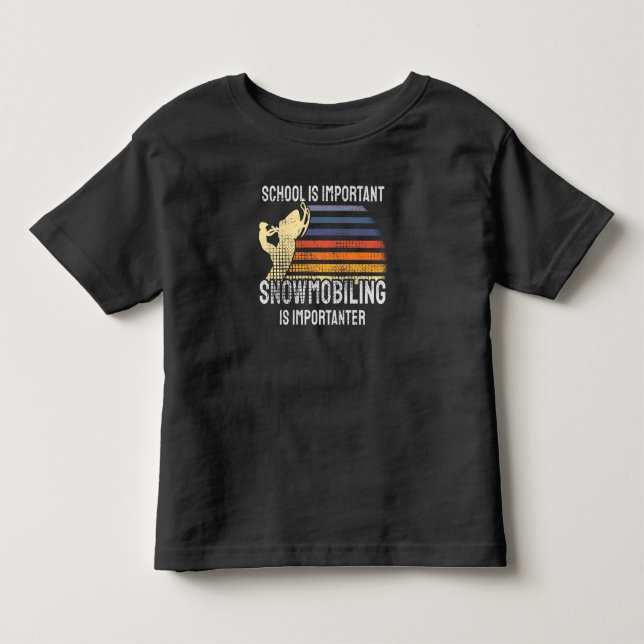 Camiseta Infantil Snowmobiling Snowmobile (Frente)