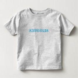 Camiseta Infantil "Snuggets" Letras azuis claras
