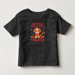 Camiseta Infantil Só Aqui Para Os Tratamentos De Halloween