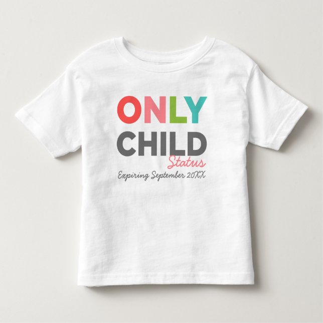 Camiseta Infantil SÓ O Estado FILHO A Expirar [A Data Aqui] (Frente)