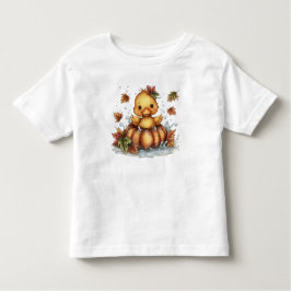 Camiseta Infantil Só passeando, Pato Queda Brincando De Pumpkin