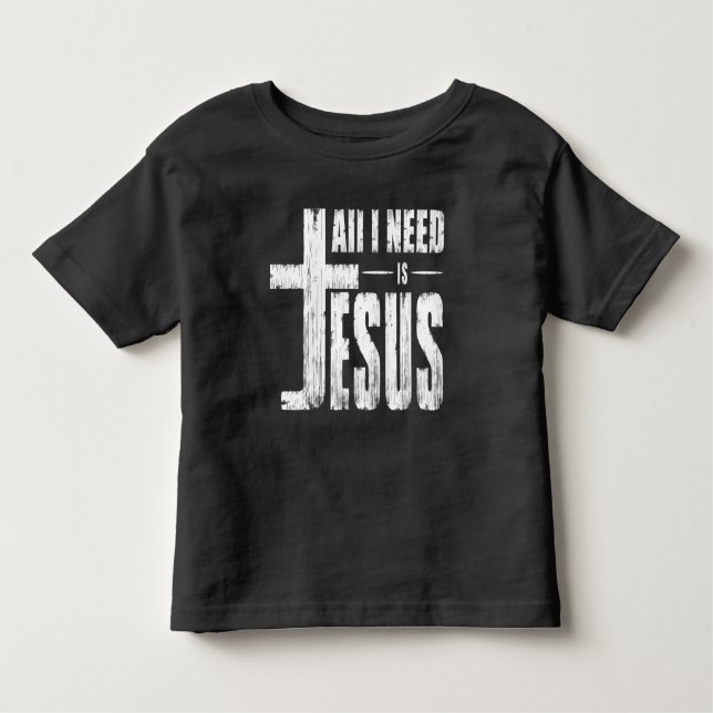 Camiseta Infantil Só Preciso De Jesus (Frente)