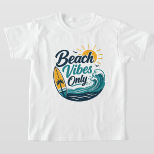 Camiseta Infantil Só Vibrações de Praia