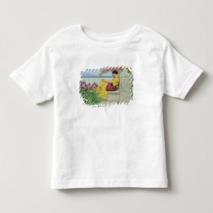 Camiseta Infantil Sob a flor que pendura no ramo, 1917
