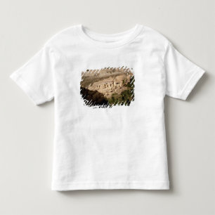 Camiseta Infantil Sobras de moradias de penhasco indianas do povoado