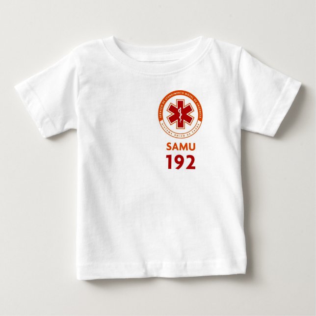 Camiseta infantil Socorrista SAMU 192 (Frente)