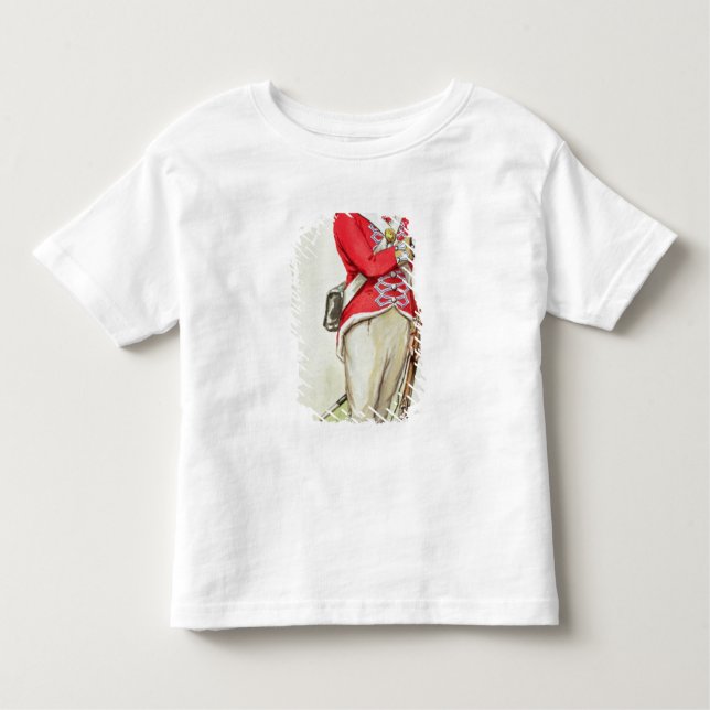 Camiseta Infantil Soldado britânico em épocas de Napoleão (Frente)