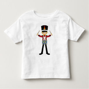 Camiseta Infantil Soldado do Nutcracker que joga o T dos cilindros