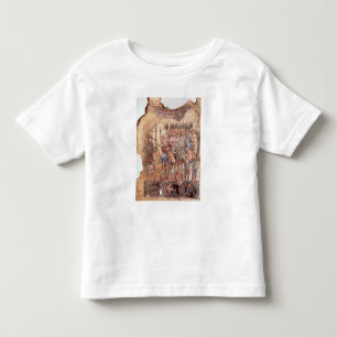 Camiseta Infantil Soldados de infantaria nas cruzadas