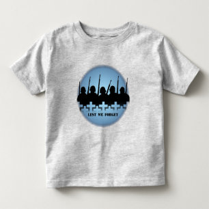 Camiseta Infantil Soldados Homenageiam Toddler T-shirts Guerra, Tee 