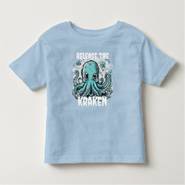 Camiseta Infantil Solte o KRAKEN! Octopus bonito
