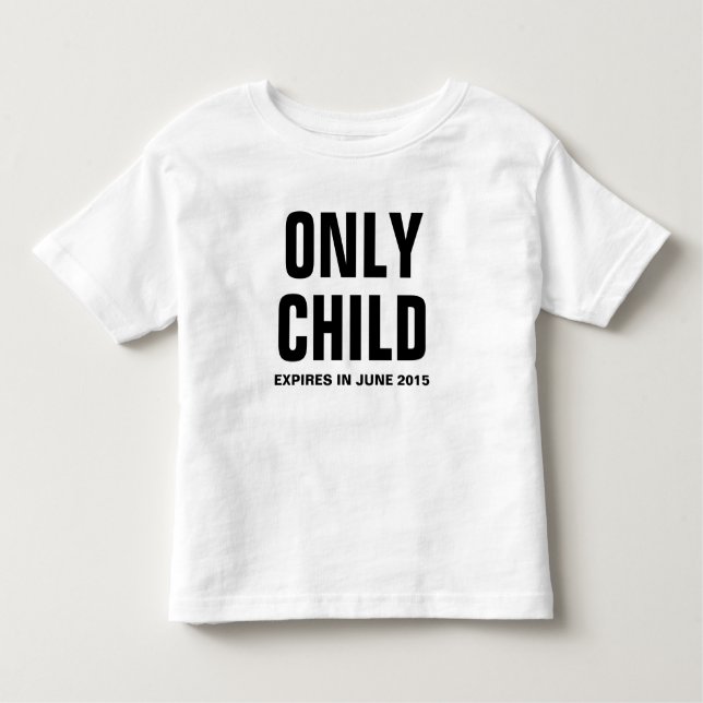 Camiseta Infantil Somente Criança Expira em junho de 2015 - Personal (Frente)